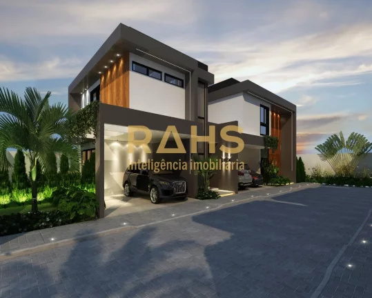 Excelente casa em construção em condomínio fechado no bairro América, em região nobre de Joinvi...