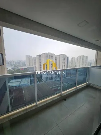 Imagem Sala - andar alto- *Vista para Santo André e São Bernardo - Com Piso elevado, infra estrutura de a...