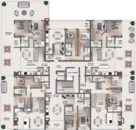 Imagem Bombas Home Club - Apartamento à venda no bairro Bombas - Bombinhas/SC