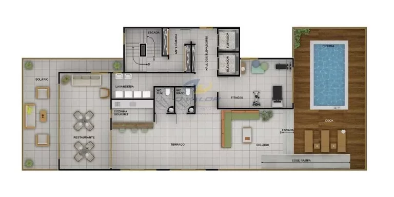 Imagem Vendo apto em prédio top, no melhor local de Tambaú, com 59 m2, varanda, 2 quartos s/ 1 suite e 1 vg