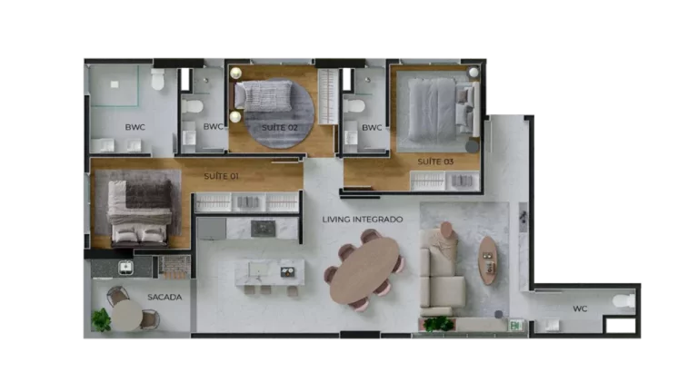 Imagem Toronto - Apartamento à venda no bairro Perequê - Porto Belo/SC