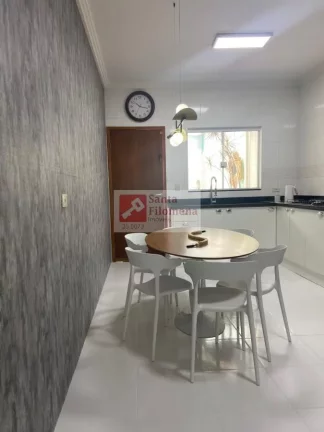 Imagem Sobrado para Venda em Santo André, Vila Pires, 3 dormitórios, 1 suíte, 3 banheiros, 2 vagas