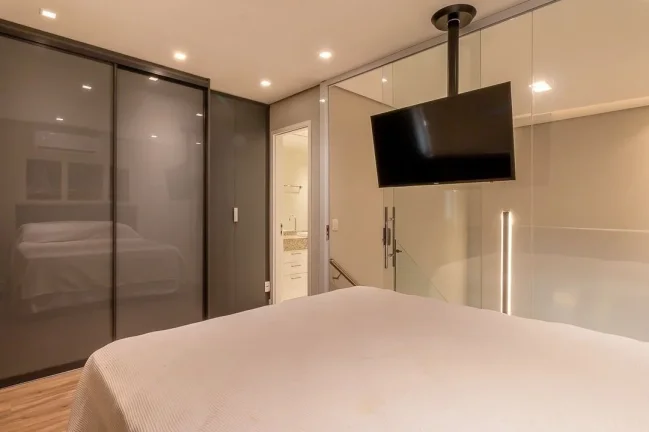 Imagem Apartamento Duplex 60M², 1Q, 1 Suíte, 1 Vaga, 1 Lavabo, Academia, Piscina, Salão de Festas, Sauna, Solarium, Área de Serviço.