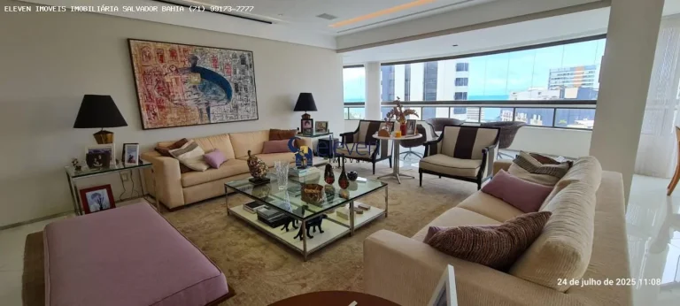 Imagem Apartamento para Venda em Salvador, Ondina, 5 dormitórios, 5 suítes, 7 banheiros, 4 vagas