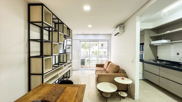 Imagem Apartamento mobiliado para alugar com 1 suíte e 1 vaga 49m² - R$5.172,00 pacote Alphaville - Barueri/SP