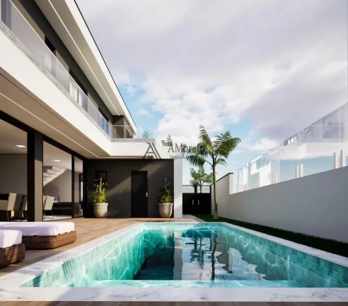 Casa em Condomínio (Reserva Ermida) com 3 Suítes e 4 Vagas de Garagem em Jundiaí-SP - Jardim Ermida I: 263m² de Pura Sofisticação!