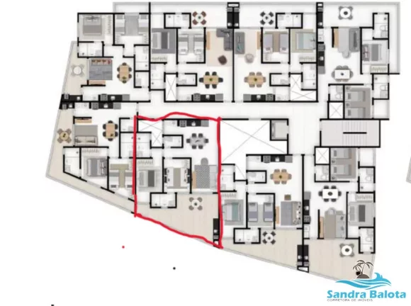 Imagem Apartamentos de 56m² com 2 dormitórios sendo 1 suíte/ Praia Grande-Ubatuba