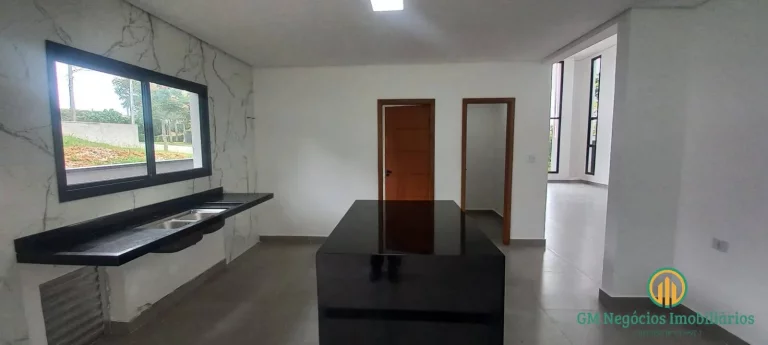 Imagem Casa nova, térrea com 3 suítes, estilo moderno com piscina em condomínio