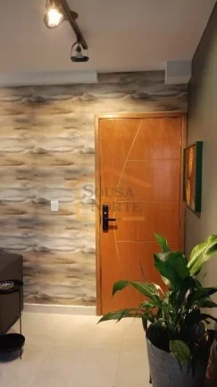 Imagem Apartamento novo, 2 dormitórios, sacada, banheiro social, móveis e eletrodomésticos de primeira l...