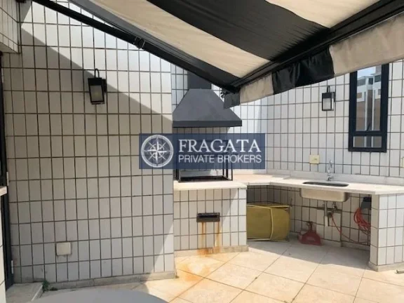 Imagem Cobertura Higienópolis - 300M², 3 Dorms, 2 Suítes, 3 Vagas, Armários, Piscina, Churrasqueira.