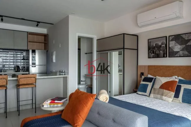 Imagem Apartamento studio mobiliado no Campo Belo - SP