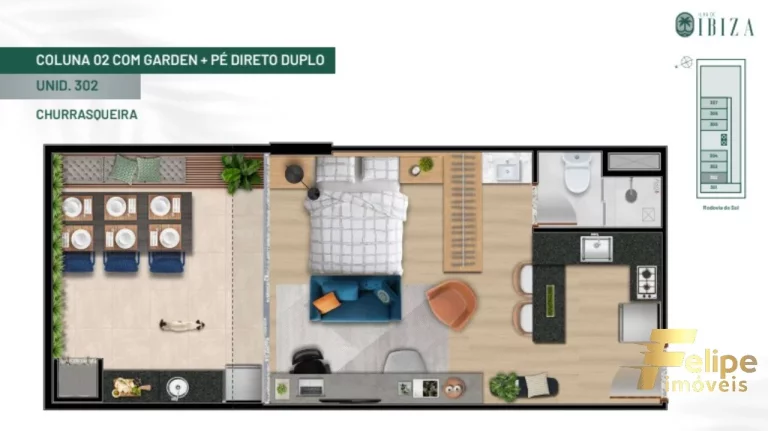 Imagem APARTAMENTO STUDIO NA PRAIA DE ITAPARICA / VILA VELHA - ES