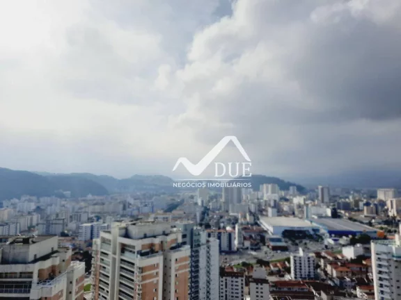 Imagem Cobertura com elevador interno, 3 suítes, 3 vagas, 33o andar à venda, 343 m² por R$ 3.700.000 - Gonzaga - Santos/SP