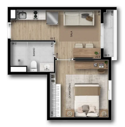 Imagem Um empreendimento reservado no coração da Vila Clementino, onde a qualidade de vida faz parte do c...