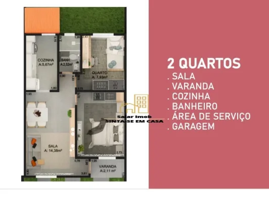 Imagem Casa 02 Quartos|Alto Recanto|Assunção|Barra Mansa RJ