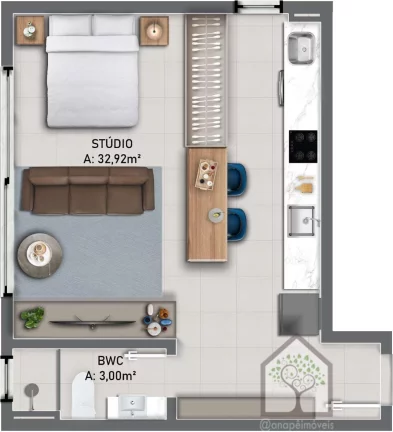 Foto do imóvel: Studio com excelente localização no Centro de Florianópolis