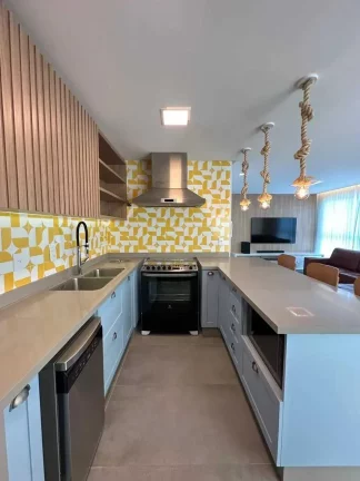 Imagem Apartamento mobiliado com 4 dormitórios sendo 3 suítes e 3 vagas no Centro de Balneário Camboriú