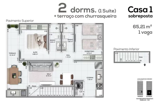 Imagem CASA COM 65.21 m² - TUPI - PRAIA GRANDE SP