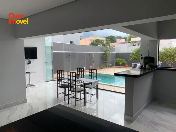 Imagem Casa de alto padrão em condomínio no Bonfim Paulista, Ribeirão Preto-SP: 3 quartos, 3 suítes, 1 sala, 4 banheiros, 4 vagas, 207m².