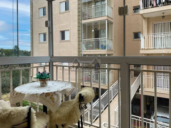 Imagem Apartamento 2 dorms. Reali Fiori — varanda, Airbnb | Campos do Jordão