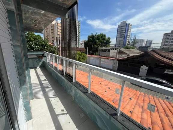 Imagem Maravilhoso Sobrado em Condomínio na Aviação - Praia Grande, 2 Quartos