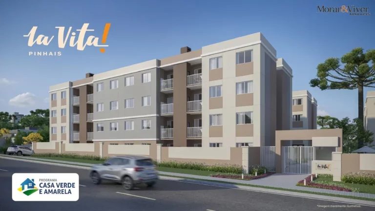 Imagem Apartamento para Venda em Pinhais, Vargem Grande, 2 dormitórios, 1 banheiro, 1 vaga