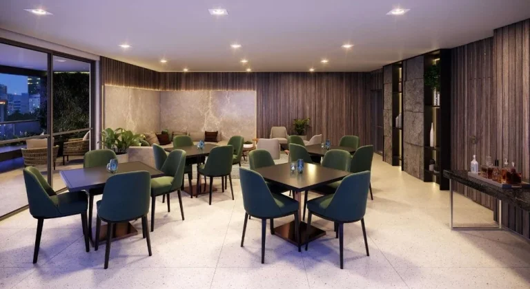 Imagem DNA de design, sofisticação e arquitetura contemporânea que interage e se insere à textura do ba...