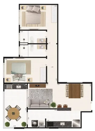 Imagem APARTAMENTO COM 77.3 m² - CENTRO - MONGAGUA SP