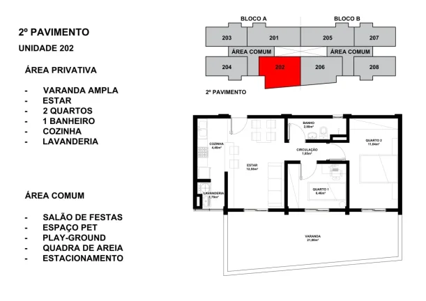 Imagem Apartamento 2 quartos, 52 m2, Colombo. Novo. R$ 249.990,00.