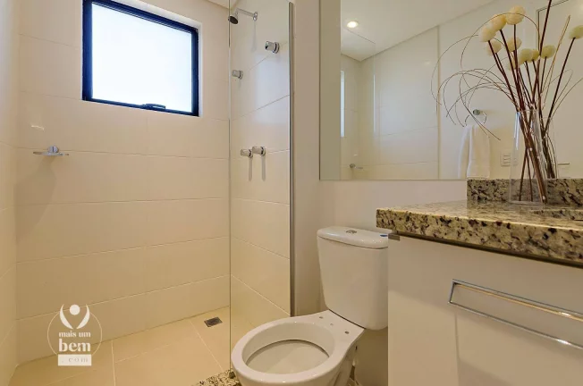 Imagem Apartamento com 3 quartos sendo 1 suíte, com piso laminado, churrasqueira e 2 vagas de garagem à venda por R$ 892.100 - Santo Inácio - Curitiba/PR