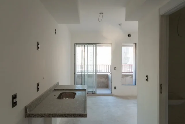 Imagem Studio 31M², 1Q, 1 Banheiro, Sacada, Academia, Piscina, Churrasqueira, Salão de Festas e Jogos, Quadra, Playground, Brinquedoteca, Bicicletário, Deck.