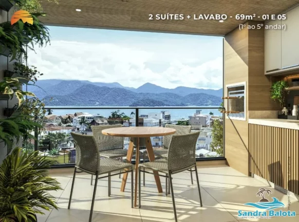 Imagem Apartamentos com dormitórios de frente para o mar (Itaguá)