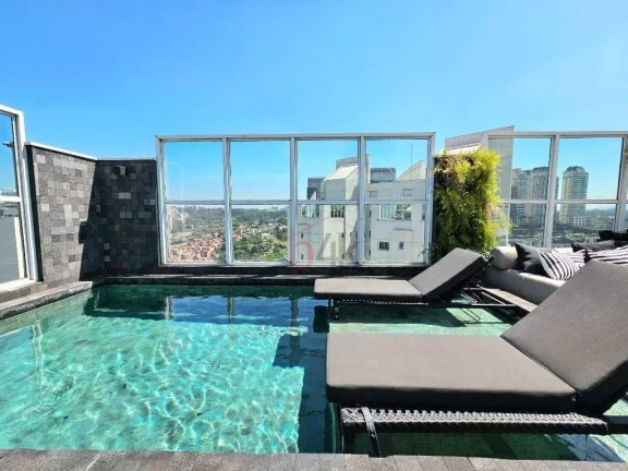 Imagem Cobertura de Luxo à Venda no Brooklin com Piscina e Vista Panorâmica