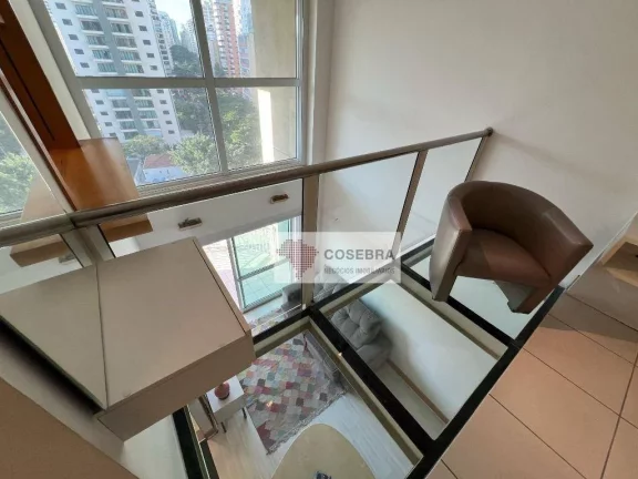 Imagem Apartamento Duplex com 1 dormitório para alugar, 55 m² por R$ 6.500,00/mês - Vila Nova Conceição - São Paulo/SP