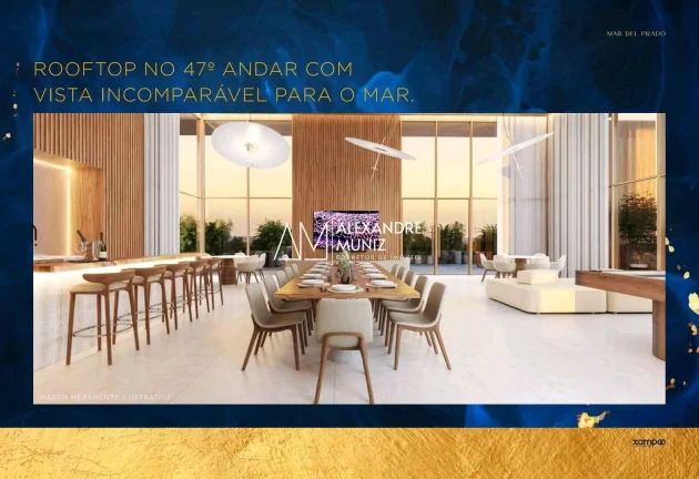 Imagem Mar Del Prado, apartamentos de luxo na Beira Mar de Fortaleza-CE. 4 suítes.
