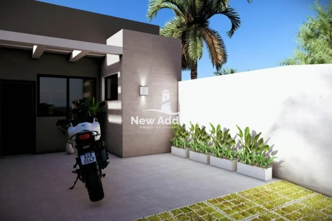 Imagem Casa nova com 2 quartos, suíte e ambiente integrado, em construção com entrega prevista para março