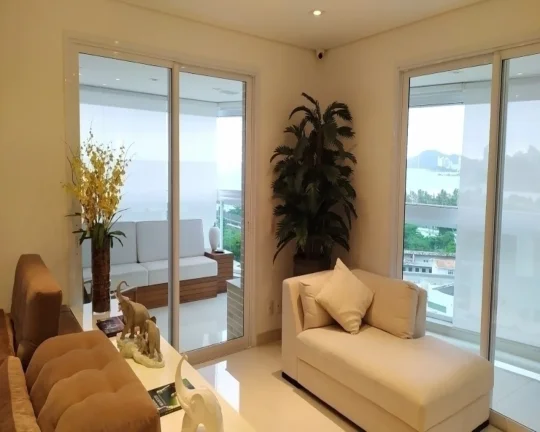 Imagem Lindo apartamento com vista total, sacada gourmet e lazer na Enseada