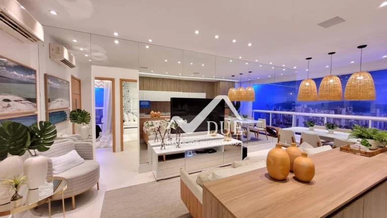 Imagem Apartamento com 3 dormitórios à venda, 89 m² por R$ 859.215,42 - Boqueirão - Santos/SP