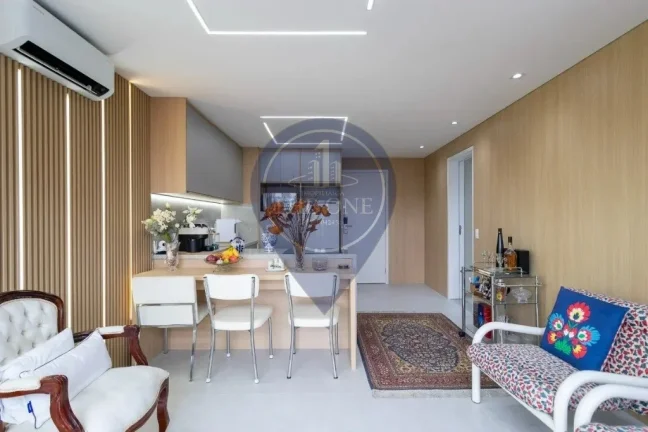 Imagem Apartamento à venda e locação em Indianópolis, São Paulo-SP: 2 quartos, 2 salas, 1 banheiro, 53,00 m² de área.