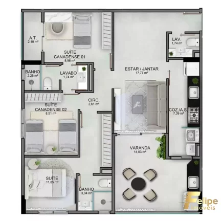 Imagem LANÇAMENTO DO EDIFÍCIO ROVERETO COM 3 QUARTOS SENDO 3 SUÍTES / MODERNIDADE, TECNOLOGIA E ALTO PADRÃO EM JARDIM CAMBURI.