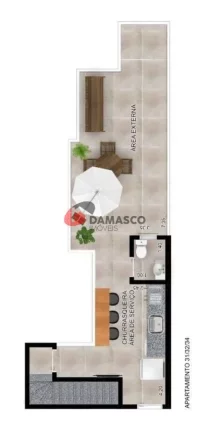 Imagem Cobertura para Venda 2 Quartos, 1 Suíte, 2 Vagas, Santa Maria, Santo André - SP