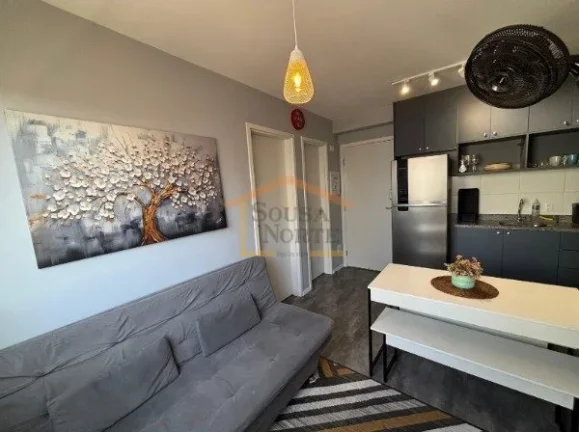 Imagem Apartamento de 34 m², com 2 dormitórios, banheiro, sala e cozinha, totalmente mobiliado.
SEM VAGA ...