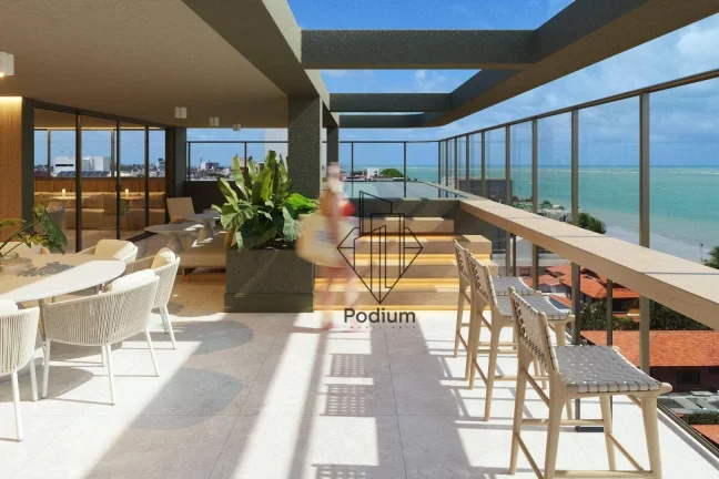 Imagem Apartamentos com varanda / sacada gourmet a 90m da praia de Camboinha / Cabedelo - AP2054