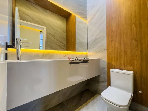 Imagem Casa moderna com 3 suítes e escritório à venda, 194 m² por R$ 1.790.000 - Condomínio London Park - Indaiatuba/SP