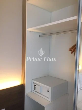 Imagem Flat disponível para locação no VHouse Faria Lima, com 46m², 1 dormitório e 1 vaga