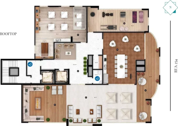 Imagem Apartamento com 4 dormitórios sendo 4 suítes e 4 vagas de garagem em Meia Praia, Itapema Itapema/SC