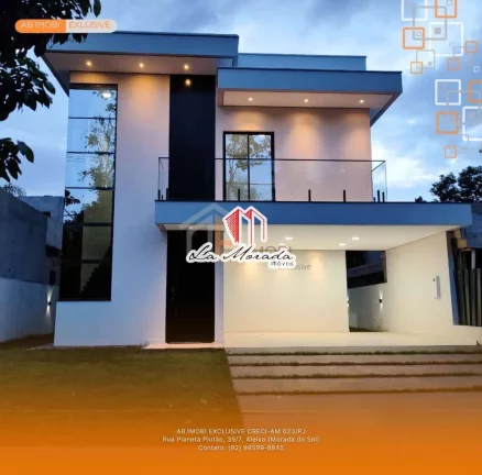 Imagem Casa Alphaville Manaus 4, 300m2, 3 suites, Ponta Negra!