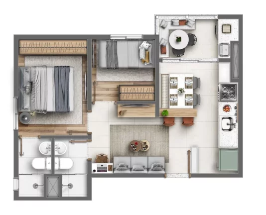 Imagem APARTAMENTO RESIDENCIAL em São Paulo - SP, Vila Carmosina