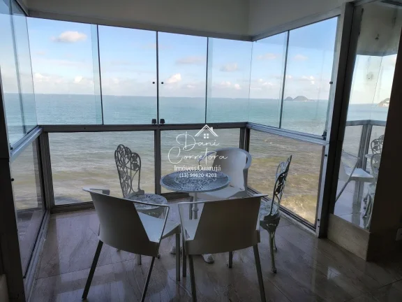 Imagem Apartamento com linda vista para o mar em Guarujá-SP, no Morro do Maluf: 3 quartos, 2 suítes, 2 salas, 3 banheiros, 1 vaga de garagem, 142m².