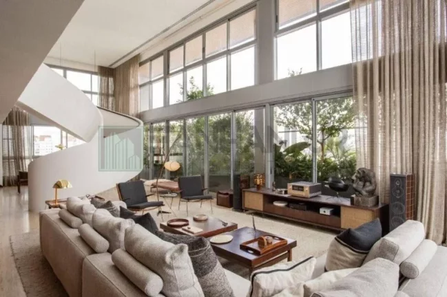 Imagem Cobertura à venda em São Paulo-SP, bairro Jardins: 4 quartos, 3 suítes, 6 salas, 5 banheiros, 5 vagas de garagem, 523m² de área.
